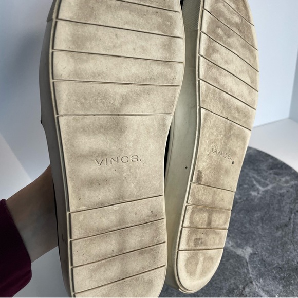 Vince. Preston Black Velvet Slip On Sneakers Shoes 8 - Picture 10 of 14